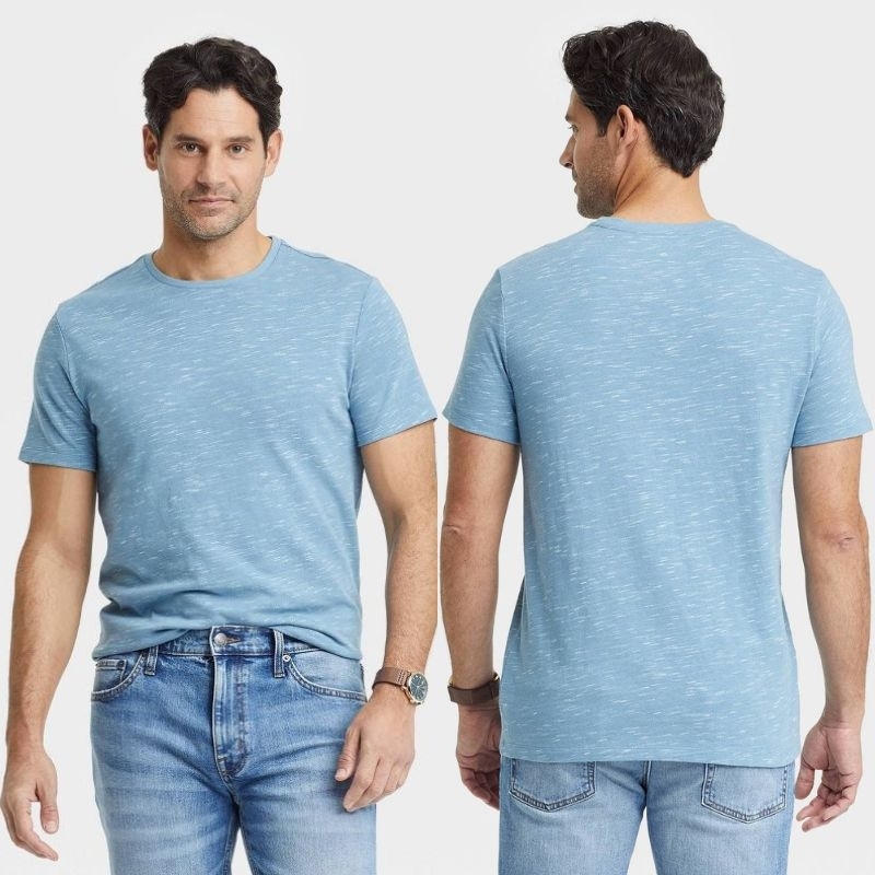 Kaos Pria Lengan Pendek - GF Textured Crew Neck T shirt