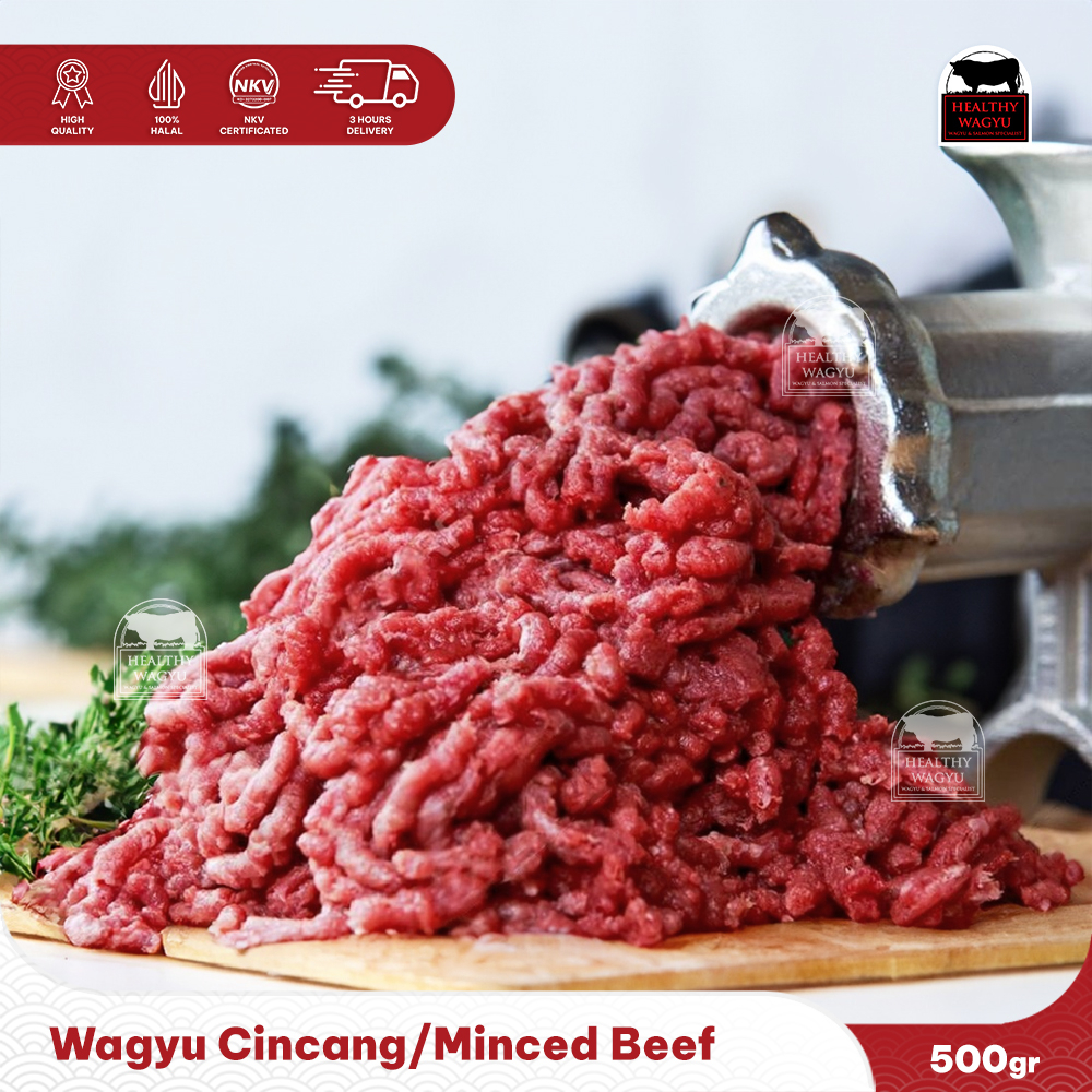 

DAGING CINGCANG WAGYU/MINCED BEEF WAGYU 500GR Healthy Wagyu