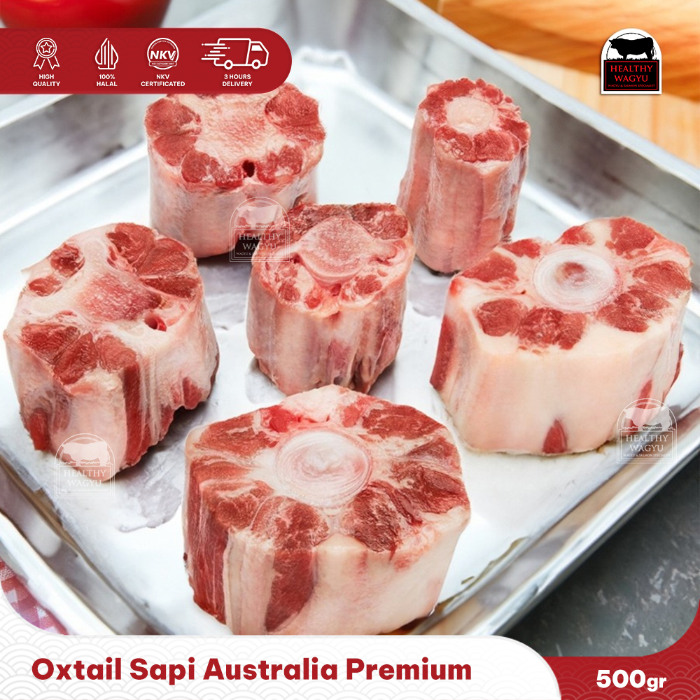 

Buntut Sapi Oxtail Centre Cut Premium Australia 500gr Healthy Wagyu