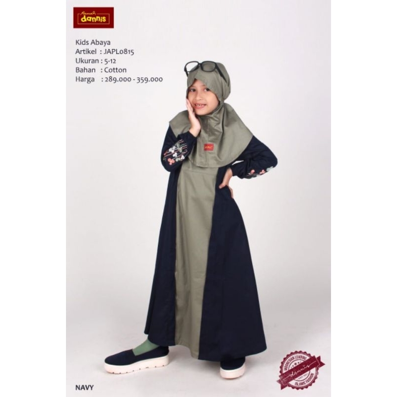 DANNIS Gamis Anak Terbaru JAPL 0815 Navy