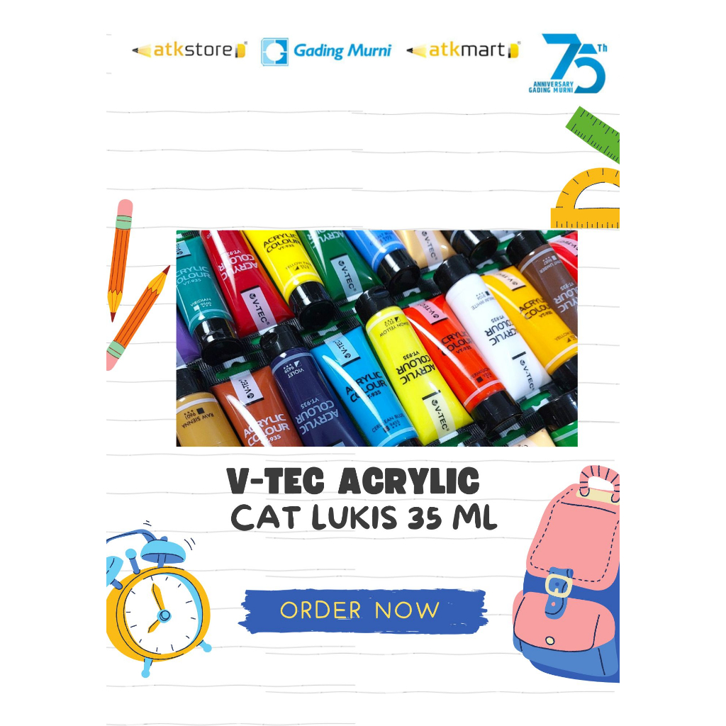 

V Tec Acrylic Colour 35ML II V-tec Cat Akrilik 35 ML