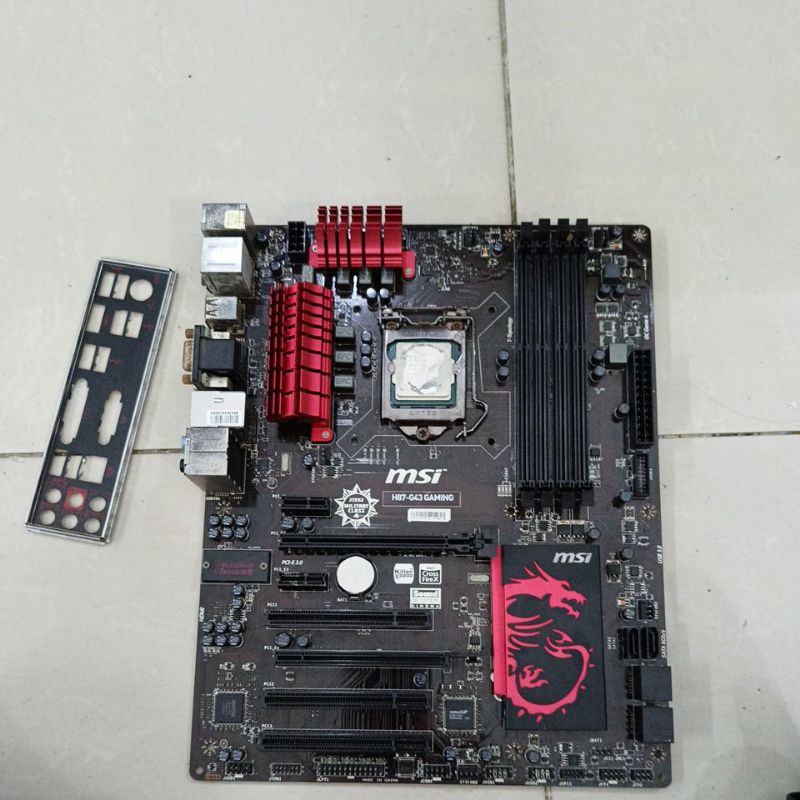 mainboard MSI h87 gaming DDR3 procsesor core i5-4440 gen4