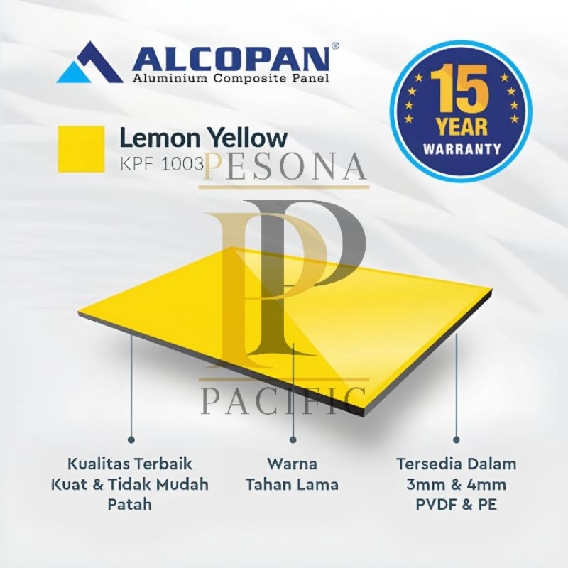 ACP ALCOPAN Aluminium Composite Panel 3mm & 4mm | 36 Warna