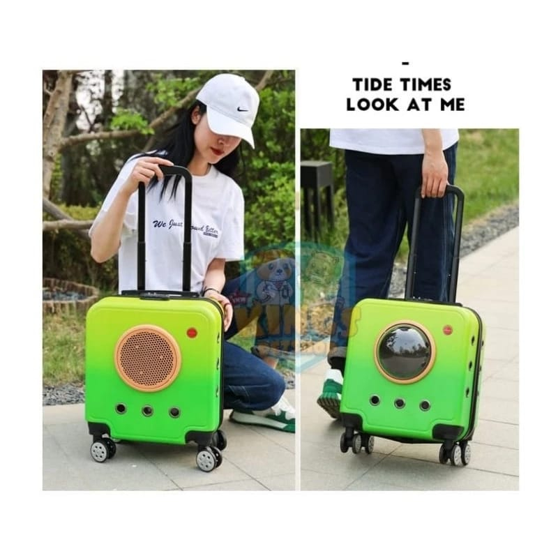 PET TRAVEL MAROCCO TROLLEY BAG / Stroller Untuk Hewan / Kereta Dorong Untuk Hewan / Koper Untuk Hewa