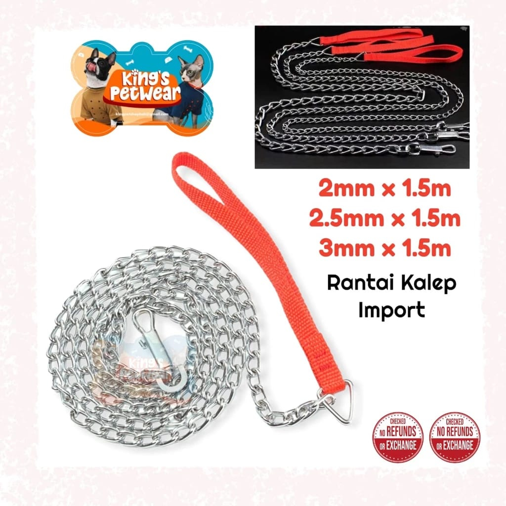 RANTAI 4MM / Rantai Untuk Hewan / Rantai Besi Kuat / Anjing
