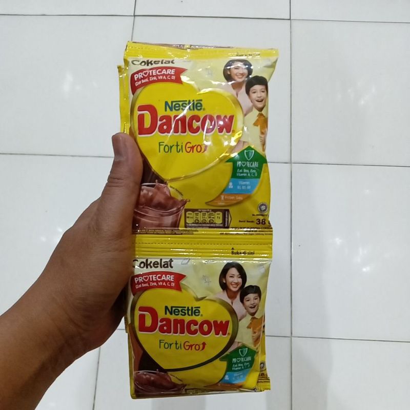 

Dancow Forti Gro Coklat , Instant Putih Sachet ( 38gX10s)