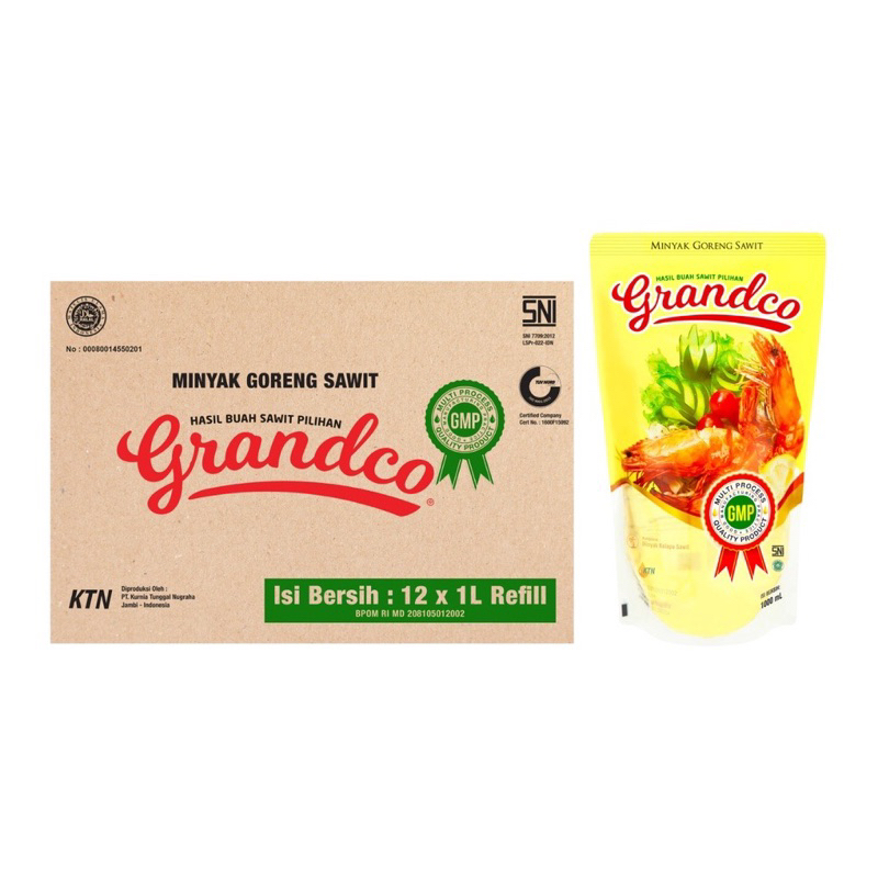 

Minyak Goreng Grandco 1 L (KHUSUS GRAB / GOJEK INSTANT)