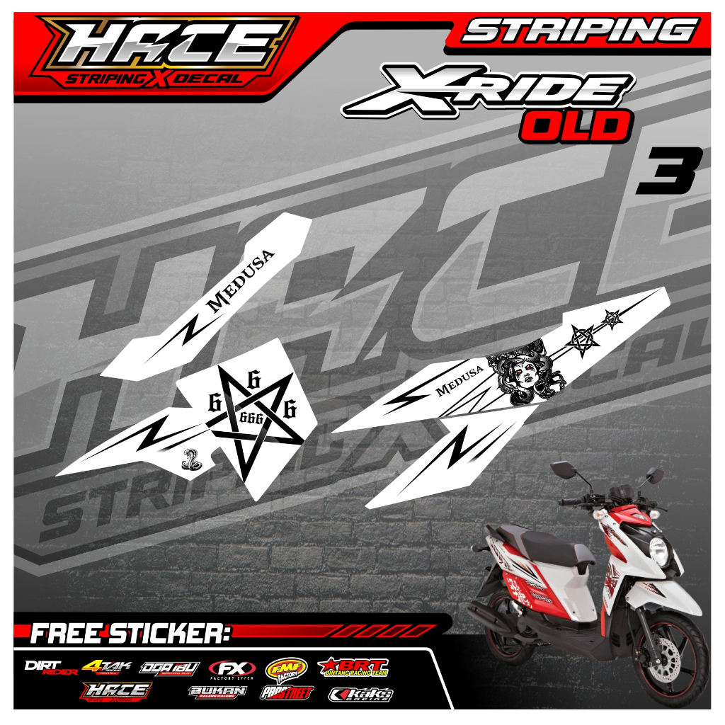 64 STRIPING X RIDE OLD - STRIPING X RIDE OLD PREMIUM MEDUSA