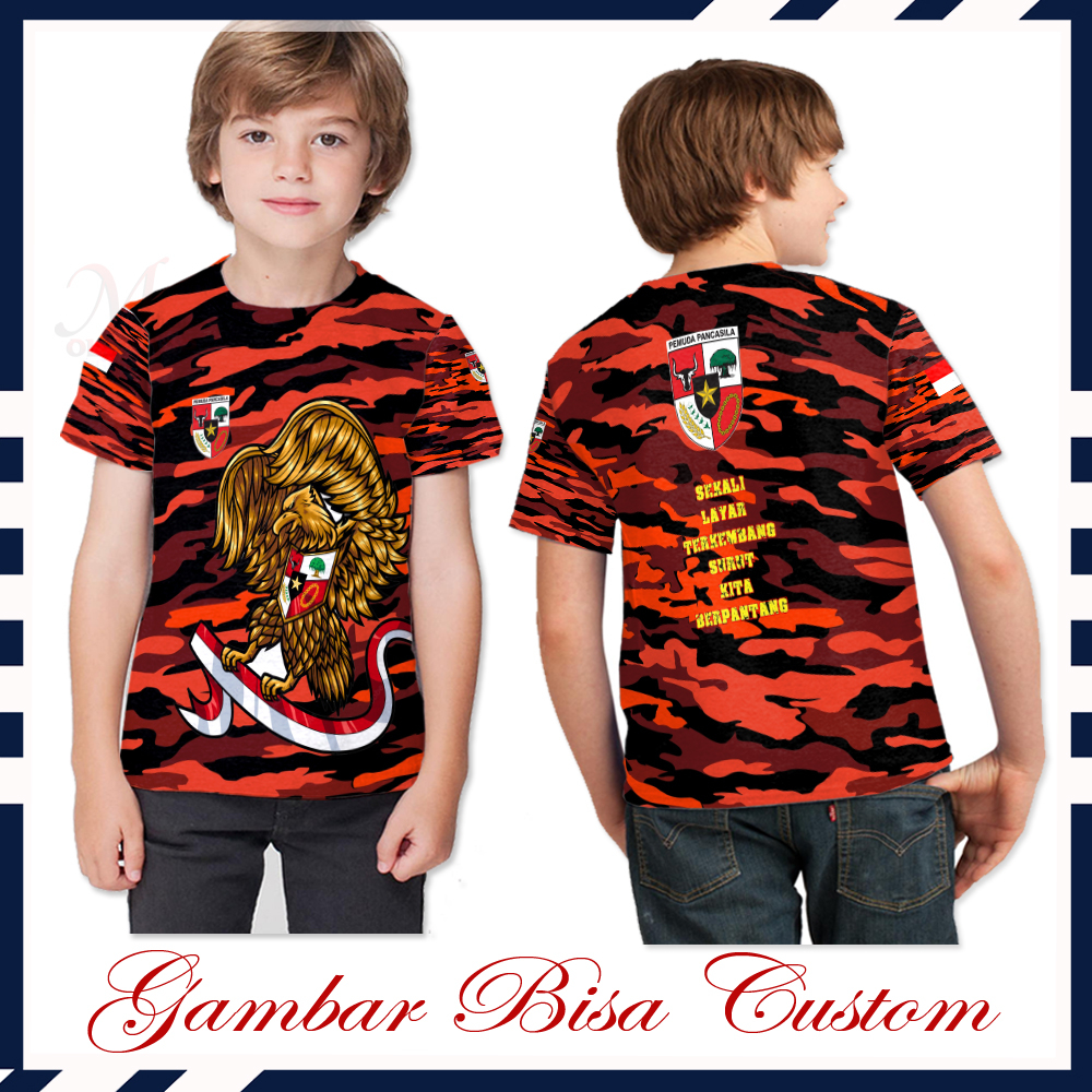 Kaos Baju Anak Pemuda Pancasila Fullprint Keren Terbaru