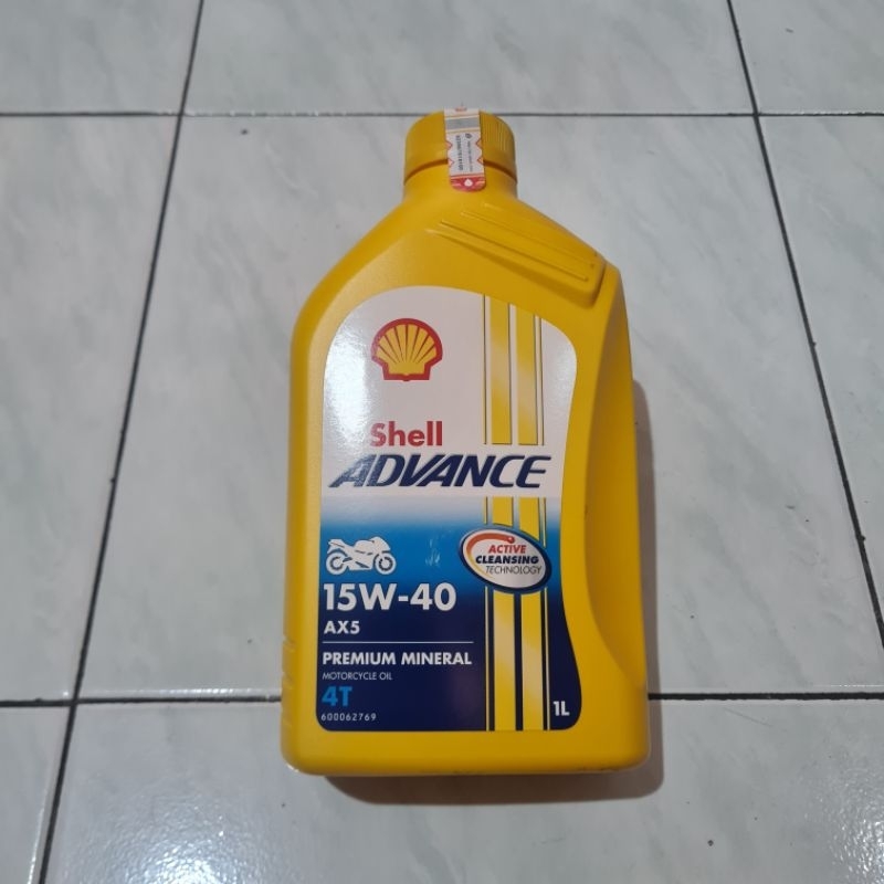 100% ORIGINAL Oli Shell Advance AX5 1 Liter