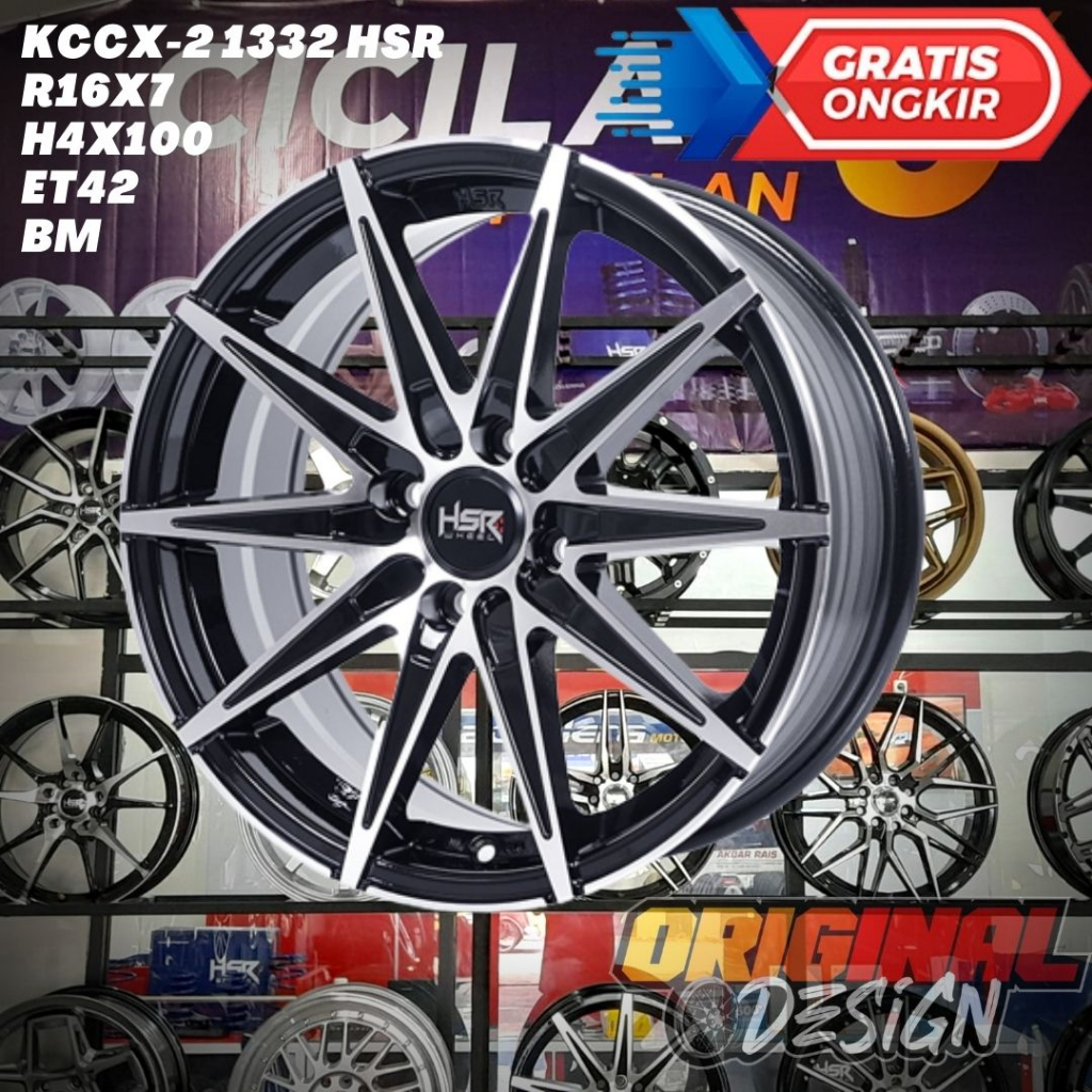 Velg Mobil Ring 16 R16 HSR KCCX Untuk Sirios , Raize , Rocky , Mirage
