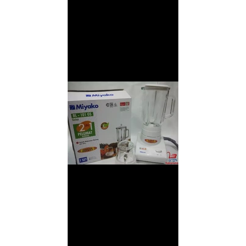 BLENDER miyako BL101 GS / blender miyako sebaguna 2in1 / blender gelas kaca