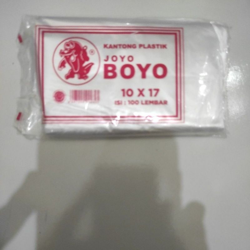 { ikat isi 5 pack) Kantong Plastik HD 1/4 kg joyo BOYO 10x17 (100 pcs/pack) Tahan Panas