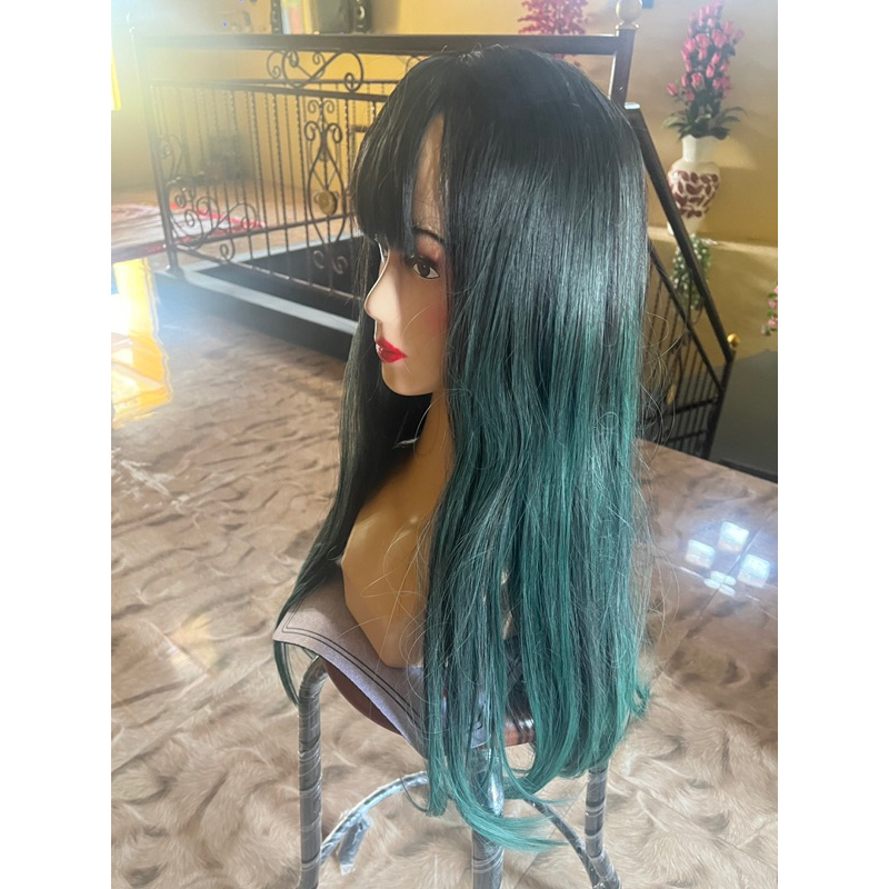 Wig Ombre Green Natural Akemi Hair