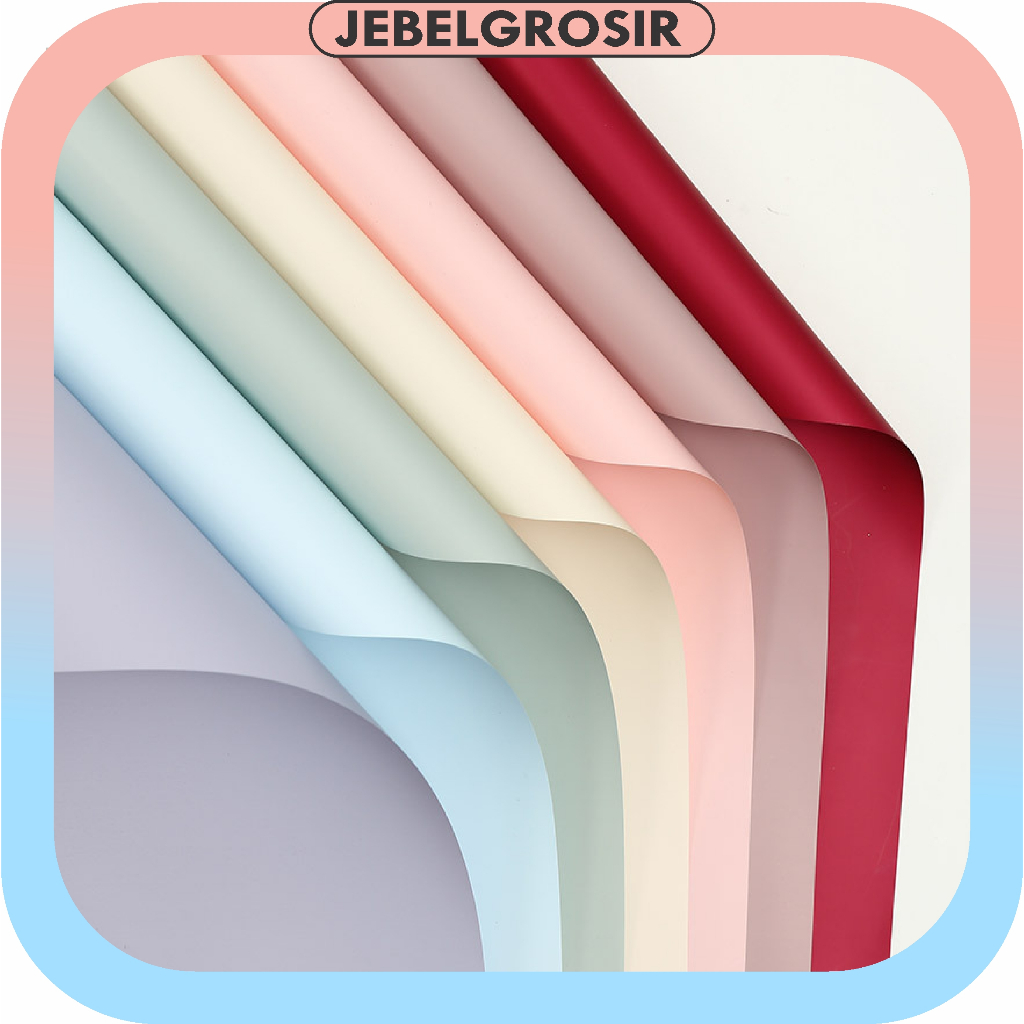 

Kertas Buket Bunga Polos Solid Flower Wrapping Cellophane Full Color Opp Ecer KB6120