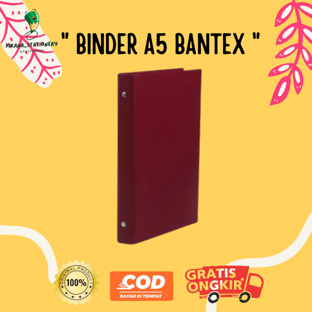 

MAP BINDER BANTEX WARAN MAROON UK A5 132414 BANTEX BINDER MURAH