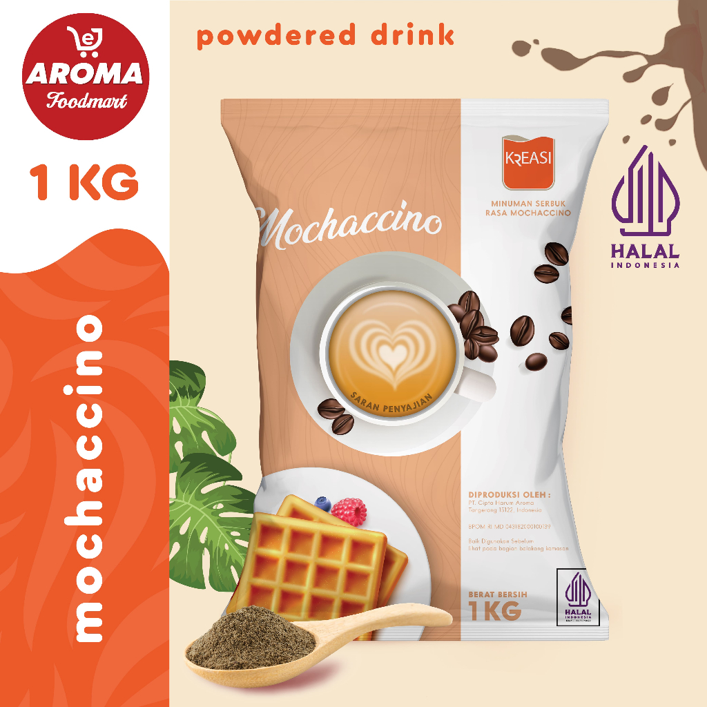 

Kreasi Bubuk Mochaccino 1 KG / Serbuk Kopi Mocha Mochaccino Powder