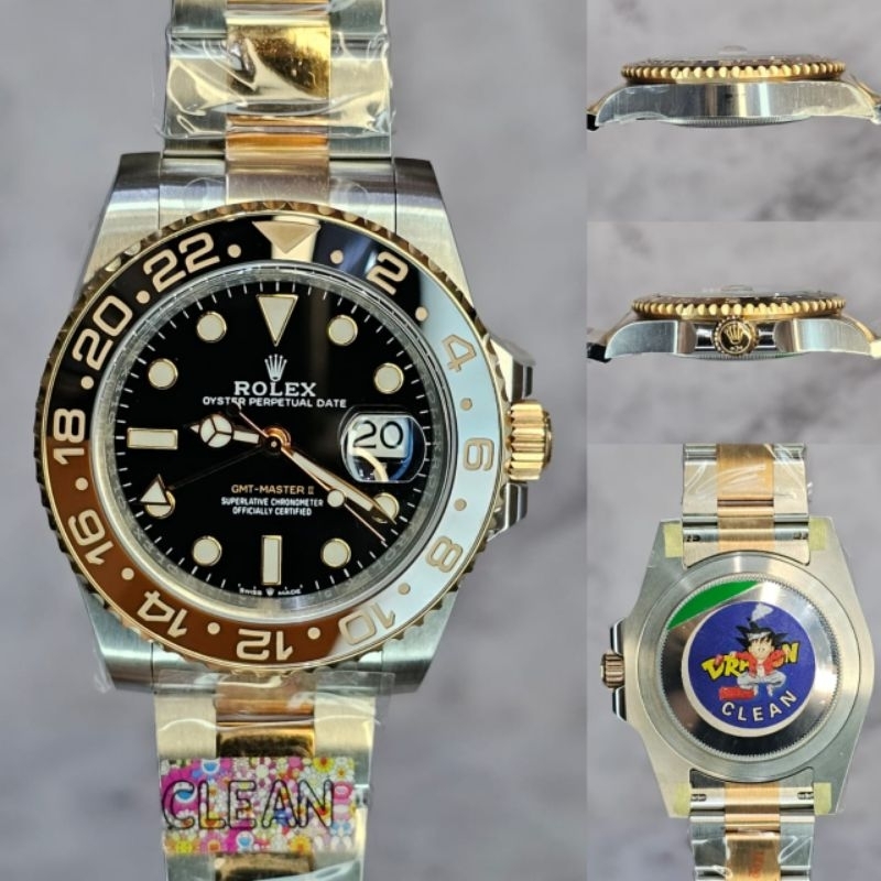 Jam tangan Swiss RX GMT Rootbeer Automatic Clean Factory fullset