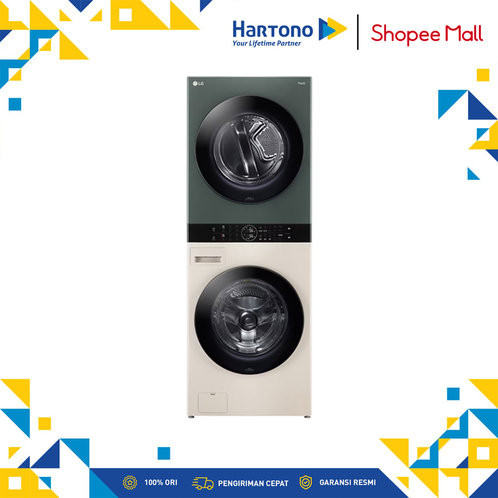 LG 14/10 Kg Mesin Cuci Objet WashTower Washer WT1410NHEG