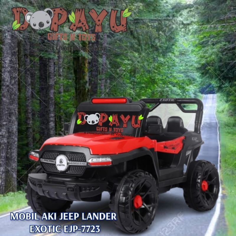 MAINAN MOBIL AKI JEEP LANDER EXOTIC EJP7723 EJP-7723 AYUN DAN DOUBLE DINAMO