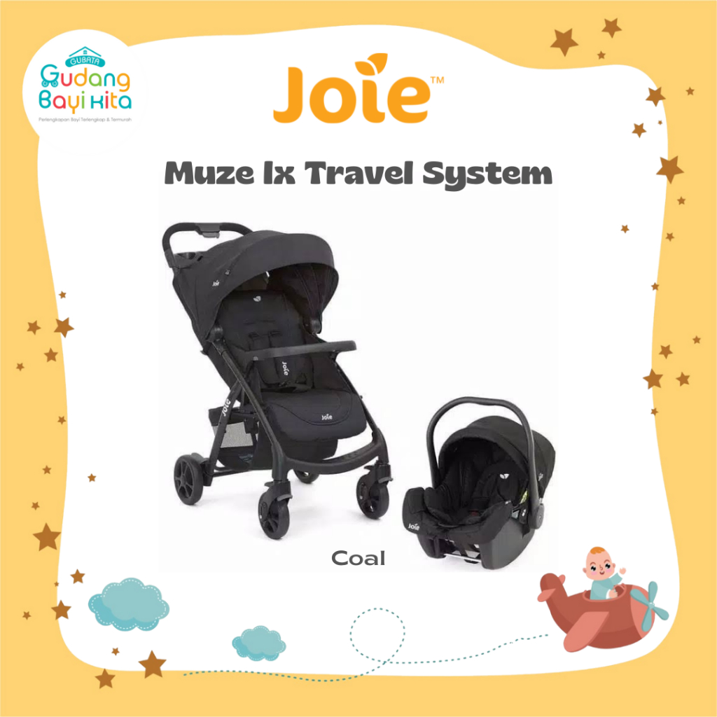 Joie Stroller Muze lx Travel System - Stroller Joie Plus Car Seat