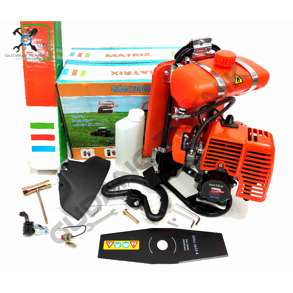 (MATRIX BG328) Mesin Potong Rumput BG328 MATRIX 2 Tak / Portable Brush Cutter Pemotong Rumput BG 328