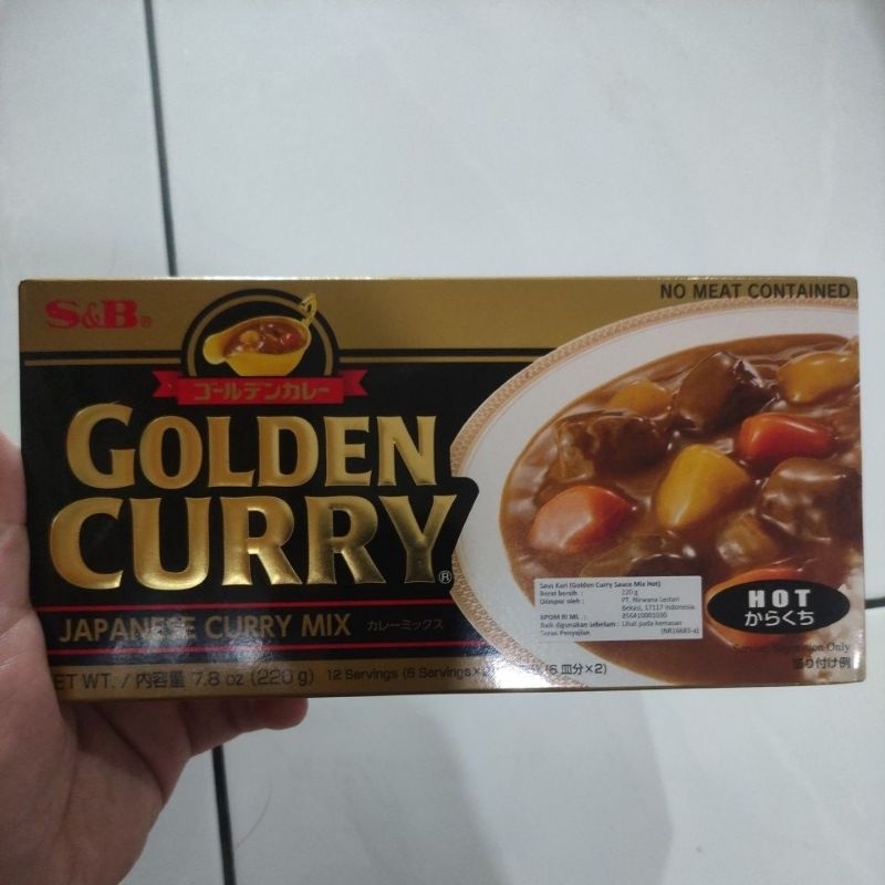 

S&B GOLDEN CURRY JAPANESE CURRY MIX HOT 220GR