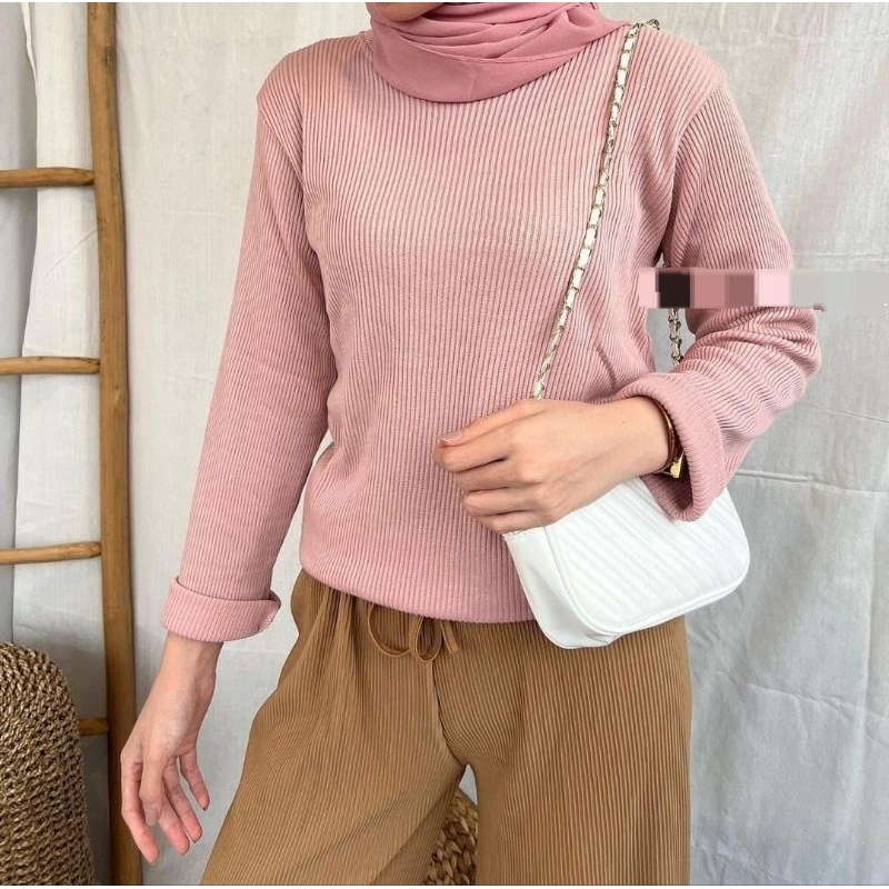 KAOS OBLONG RIB / RIB OBLONG LENGAN PANJANG / KAOS LENGAN PANJANG / RIB LENGAN PANJANG