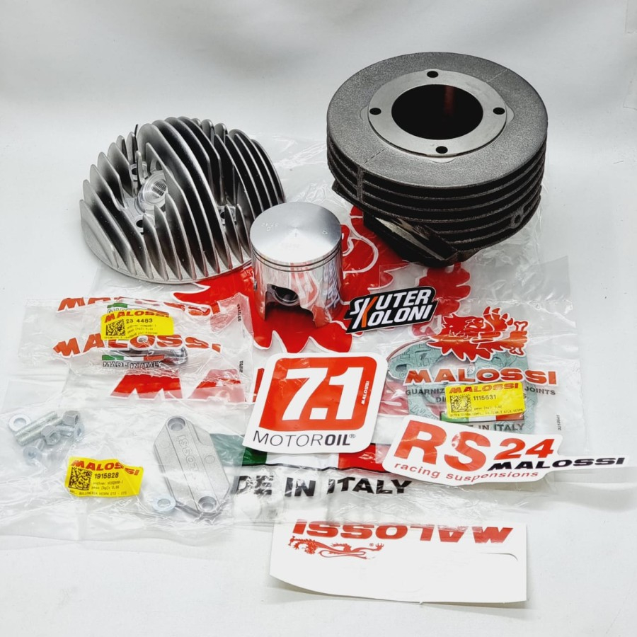 Blok Set MALOSSI 177 cc Cast Iron utk vespa PX Excel dkk