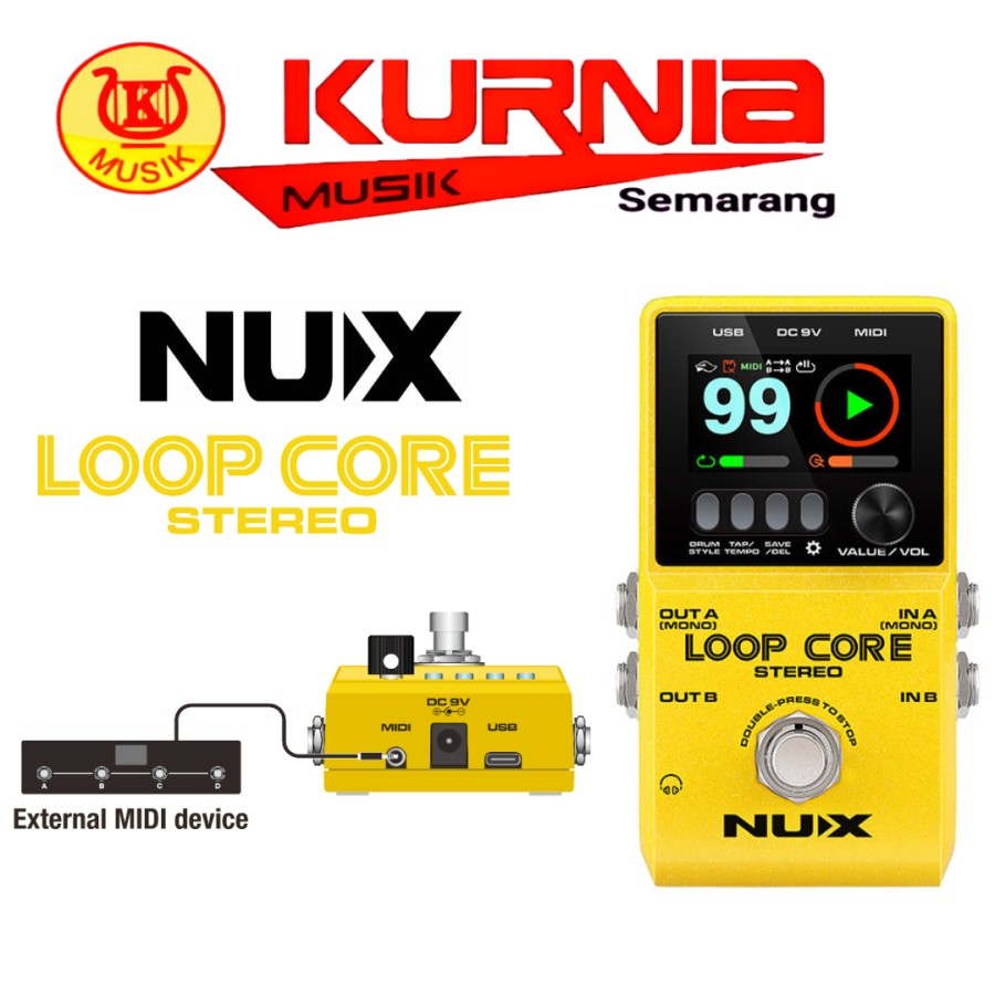NUX LOOP CORE STEREO - LOOP CORE STEREO - LOOPER PEDAL