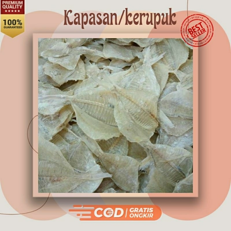 

ikan kapasan/kerupuk varian rasa asin dan tawar