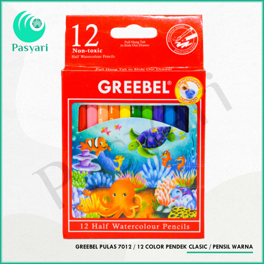 

Greebel Pulas 7012 / 12 Color Pendek Clasic / Pensil Warna