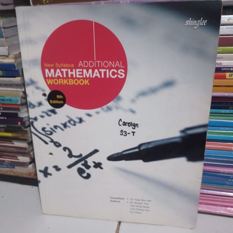 Additional Mathematics workbook
