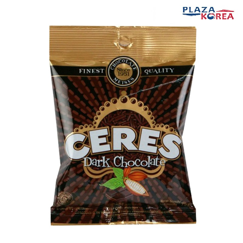 

CERES HAGELSLAG DARK CHOCOLATE 75 GR - MEISES MESES RASA COKLAT