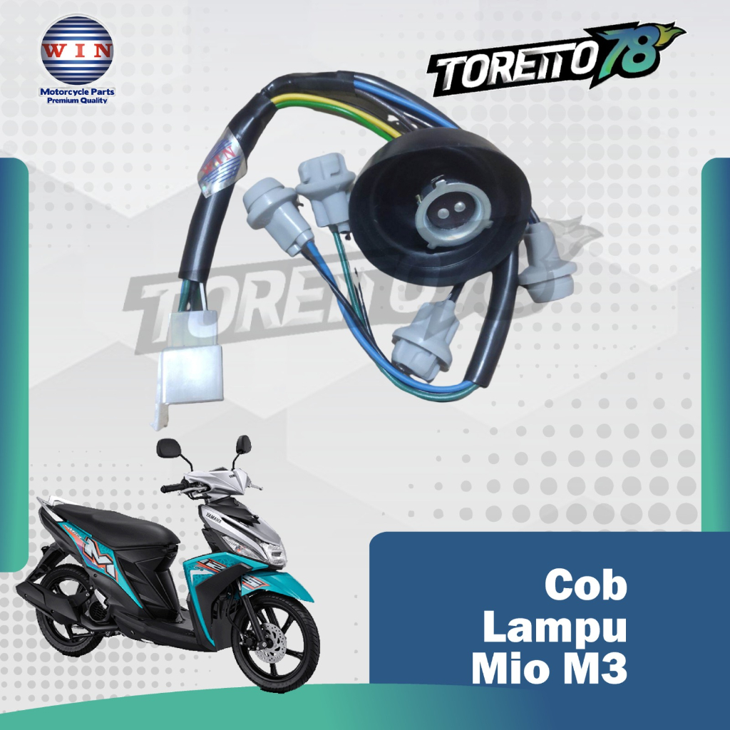 COB Lampu Mio M3 Lampu Depan Yamaha Mio M3 Merk WIN COB Lampu Depan Set Fitting Lampu Depan Yamaha M