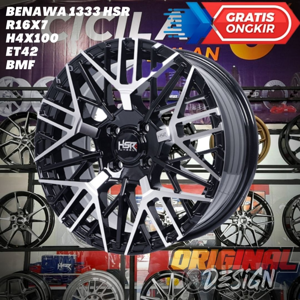 Velg Mobil Ring 16 HSR BENAWA R16 Untuk , Ford Fiesta , Vios , Mirage