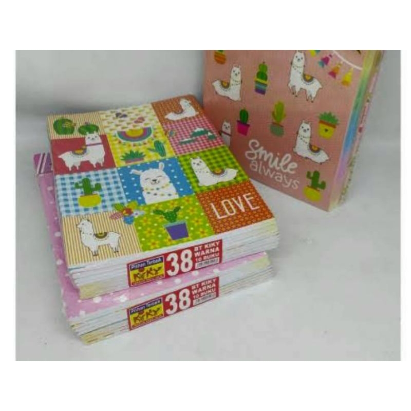 

Buku Tulis Kiky 38 Lembar / Pack (10 pcs)