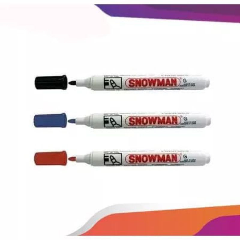 

SPIDOL SNOWMAN PERMANENT MARKER G-12 / SPIDOL MURAH