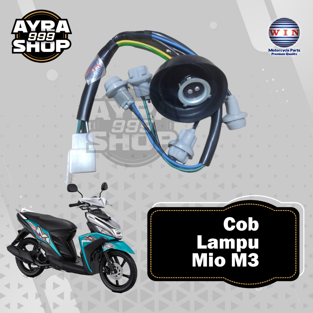 COB Lampu Mio M3 Lampu Depan Yamaha Mio M3 Merk WIN COB Lampu Depan Set Fitting Lampu Depan Yamaha M