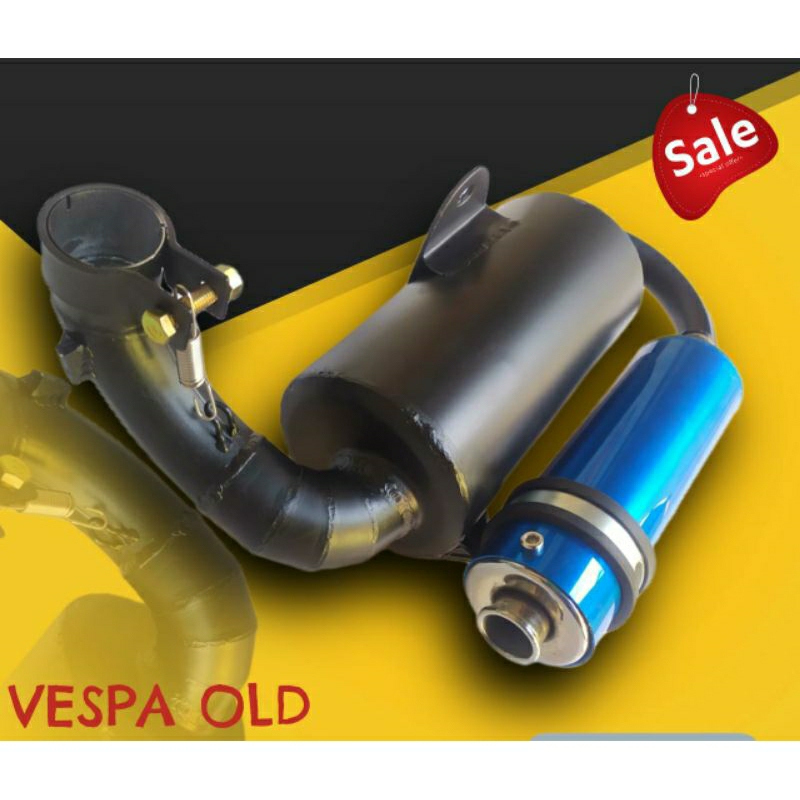 Knalpot vespa big box S1 standar racing keren