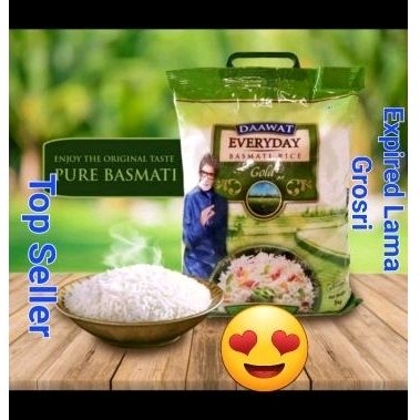 

Daawat Every day 5 kg packing Ori . Basmati India Kualitas bagous.