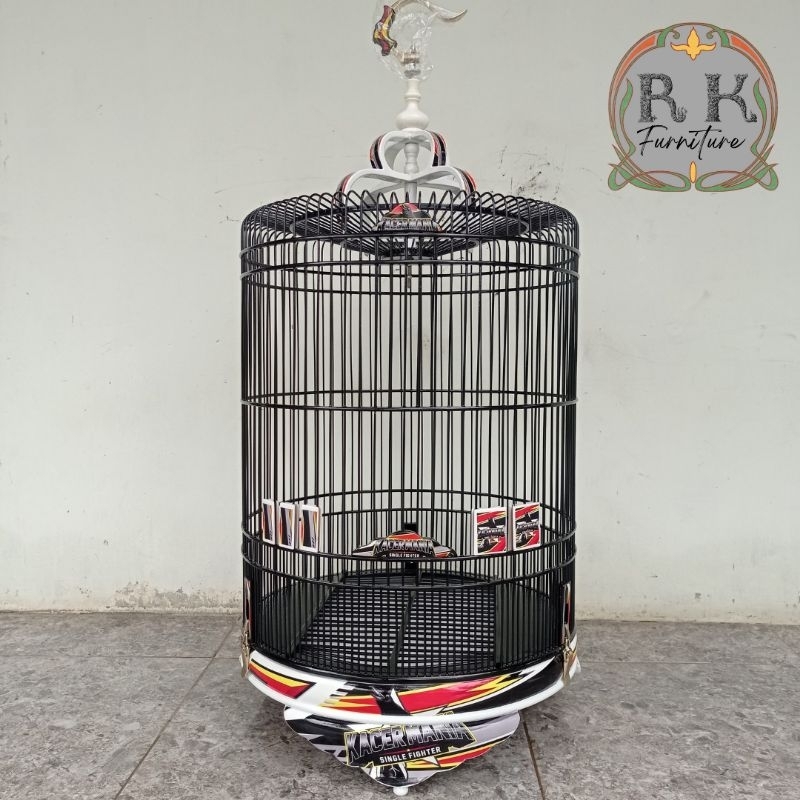 SANGKAR BURUNG KACER BULAT CUSTOM