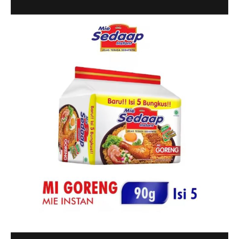 

mie instan Sedap gorang 1pack isi 5pcs