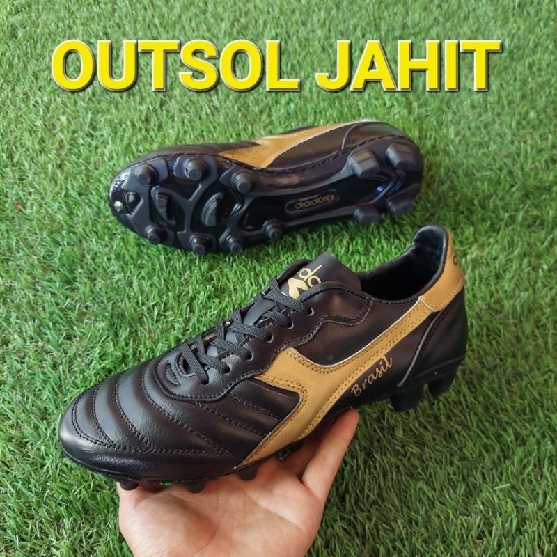 Sepatu Bola ddr bahan KULIT/ sepatu bola sol jahit