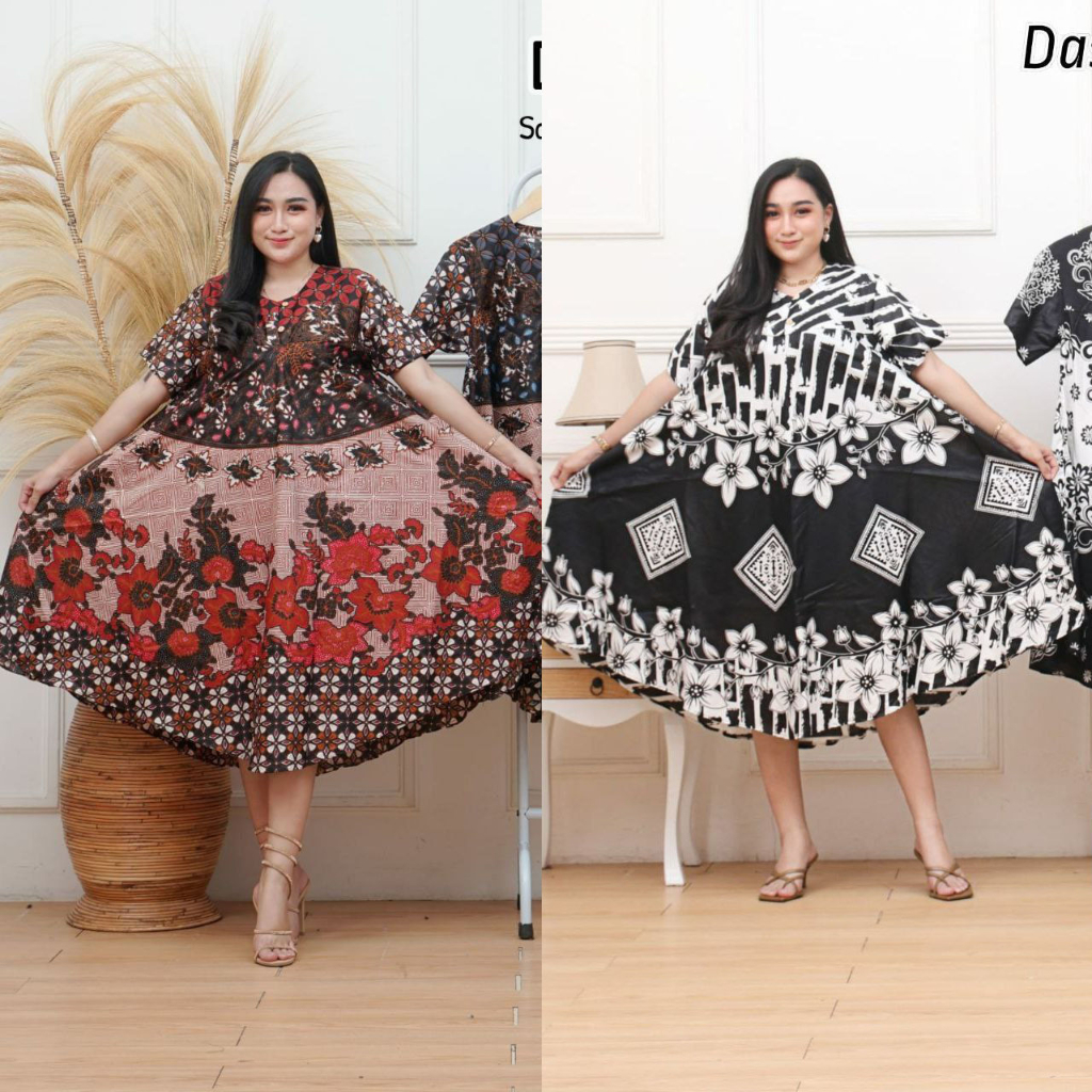 WYG Daster jumbo Payung ld 120 Batik Wayang Baju Ibu Hamil Tidur Adem XXL