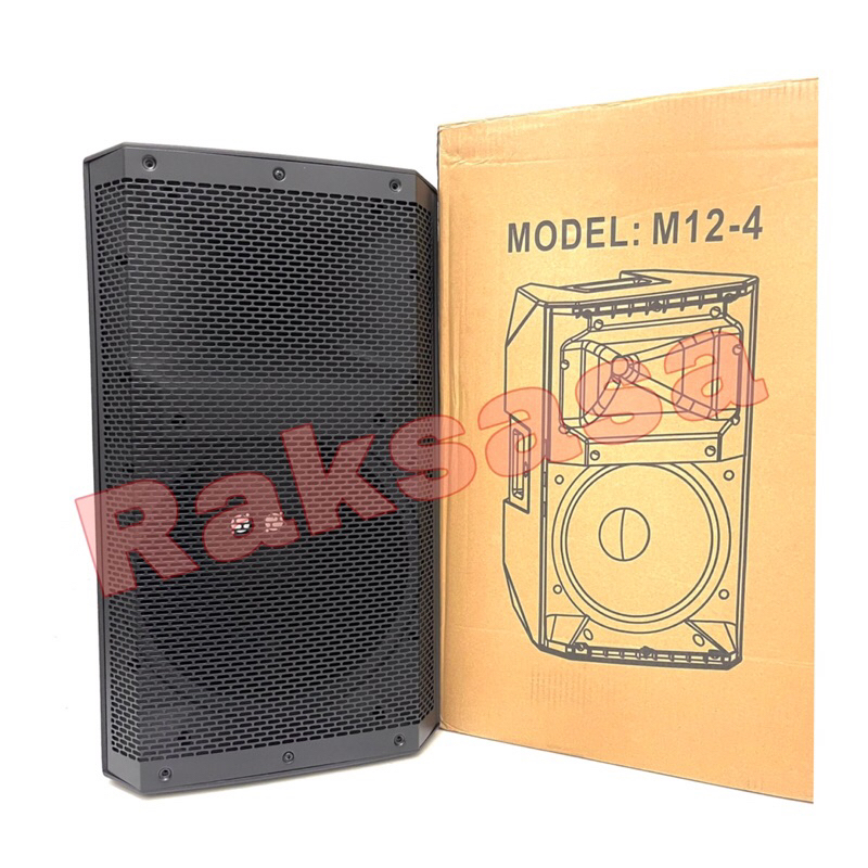 Box speaker fiber plastik 12 inch model HUPER M12-4 Import bahan tebal