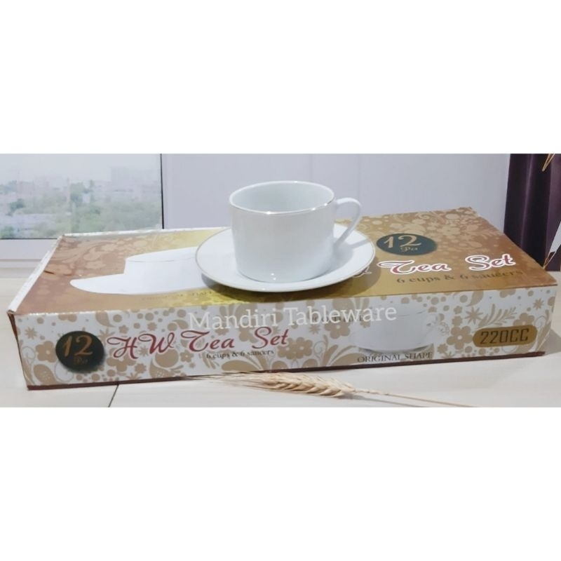 6 psg Cangkir Set Keramik Bulat Gold Line Cangkir Kopi Cangkir Teh