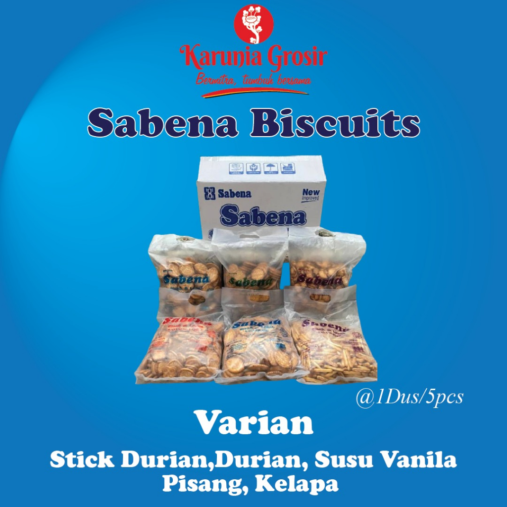 

Snack Grosir Sabena Biskuit isi 5 bag satu kardus