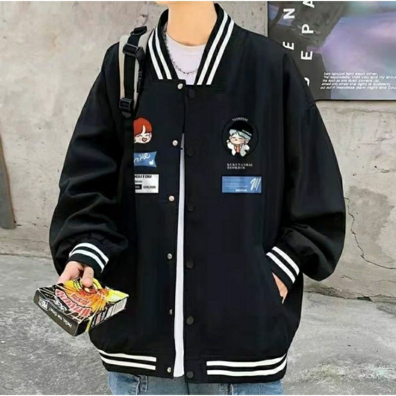 jacket varsity basketball / jacket baseball wanita / JACKET RECEPTIONAL BASEBALL