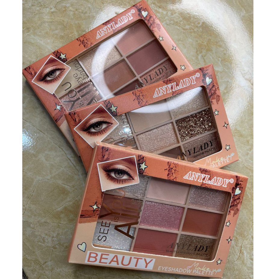 Anylady Palette 9 Warna / 9 Color Eyeshadow Palette / I see you is All Eyeshadow Palette 9 Color